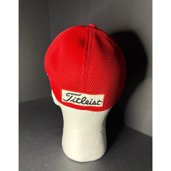 Titleist FJ Footjoy Pro V1 New Era Hat Cap Fitted S/M Red Golf Mens Sports Fit - Picture 3 of 5